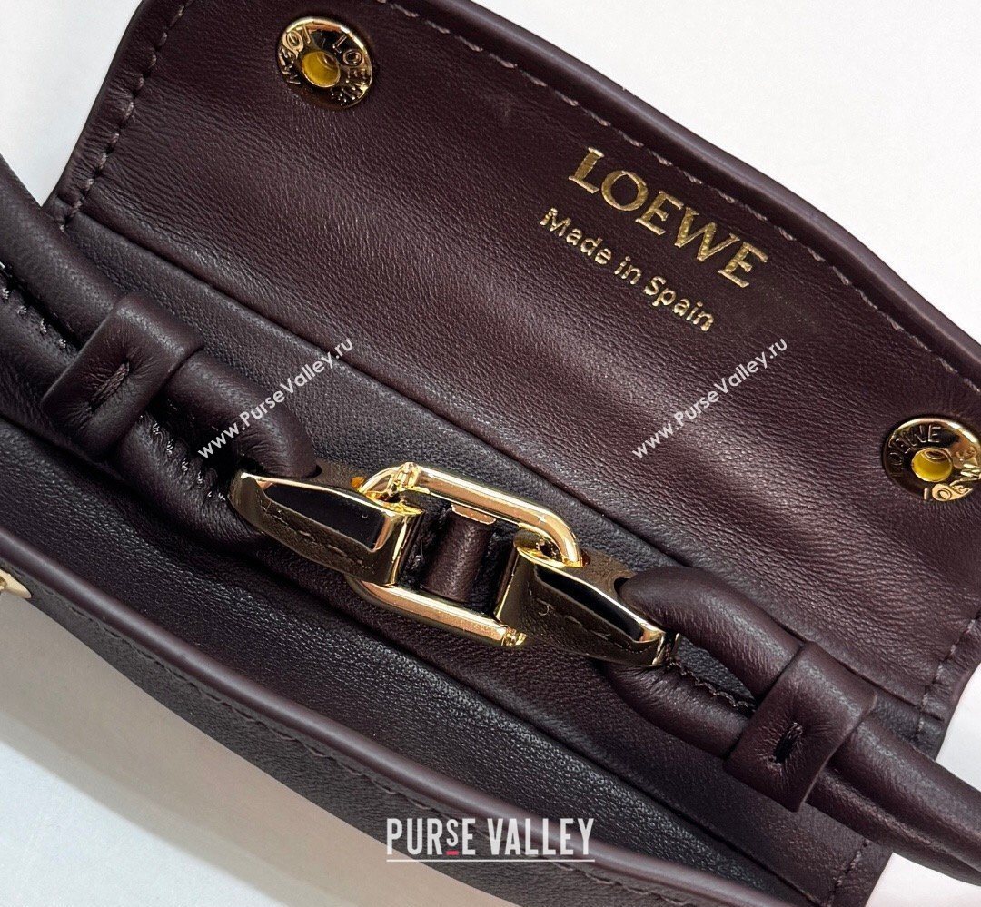 Loewe Medium Madrid bag in supple calfskin leather Brownie 20265 052451 (nana-260407068)