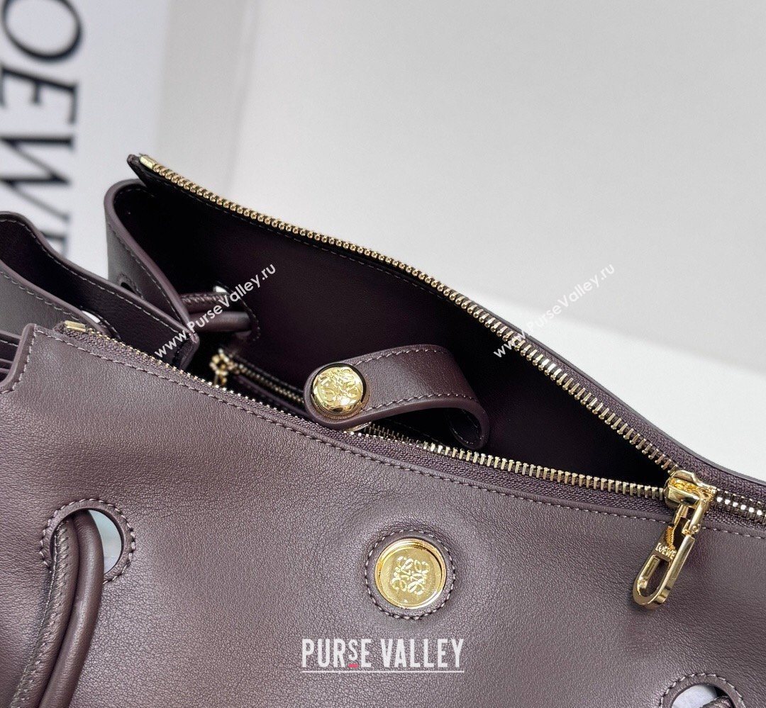 Loewe Medium Madrid bag in supple calfskin leather Brownie 20265 052451 (nana-260407068)