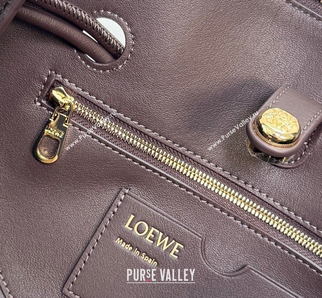 Loewe Medium Madrid bag in supple calfskin leather Brownie 20265 052451 (nana-260407068)