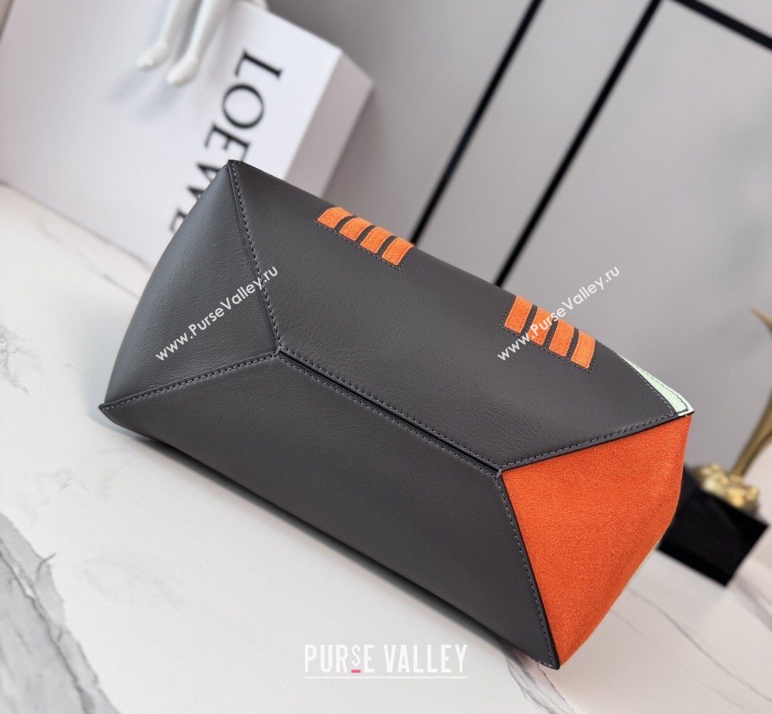 Loewe Medium Nappa Leather Futurist Cat Puzzle Fold Tote Bag Dark Grey 2026 (Ys-260407065)