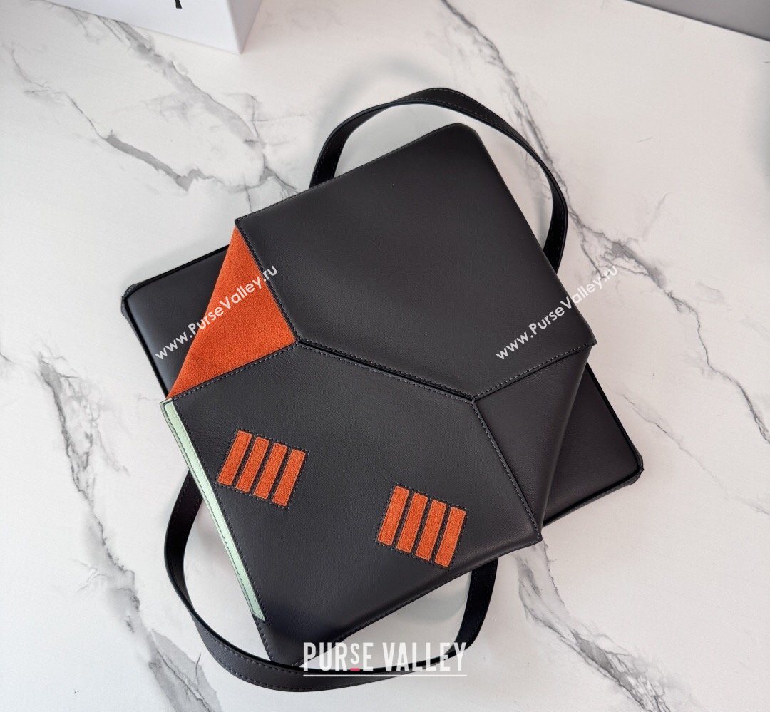 Loewe Medium Nappa Leather Futurist Cat Puzzle Fold Tote Bag Dark Grey 2026 (Ys-260407065)