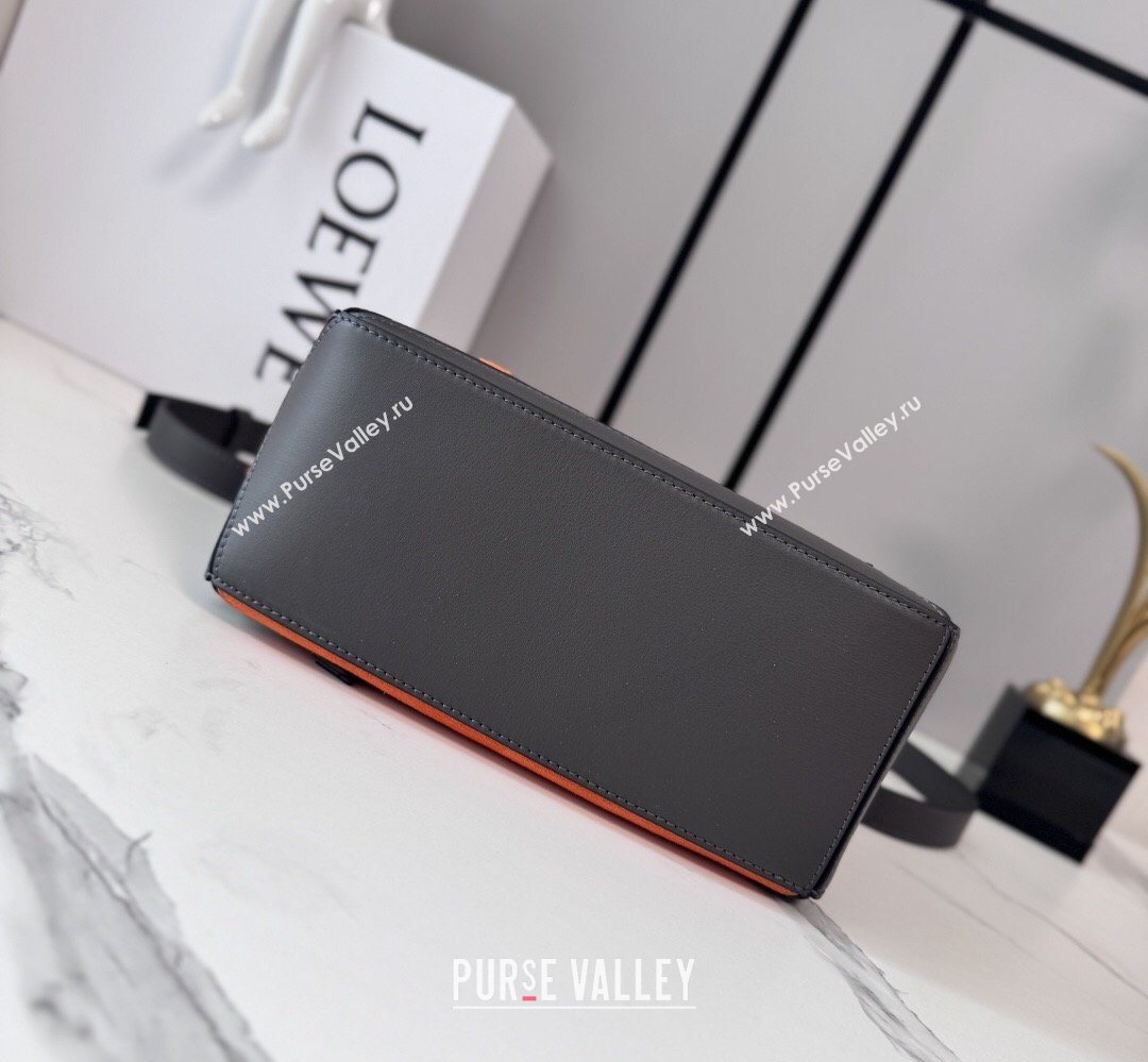 Loewe Small Classic Calfskin Futurist Cat Puzzle Bag Dark Grey 2026 (Ys-260407064)