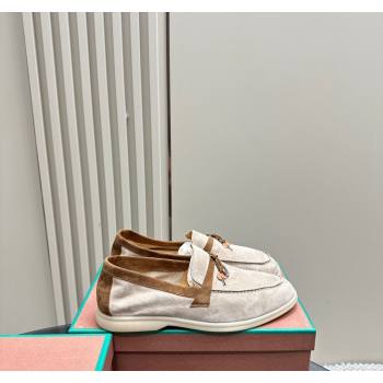 Loro Piana Bicolor Suede Loafers Beige/Brown2 2024 0606 (KL-240606084)