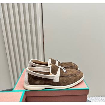 Loro Piana Bicolor Suede Loafers Brown/Beige2 2024 0606 (KL-240606085)