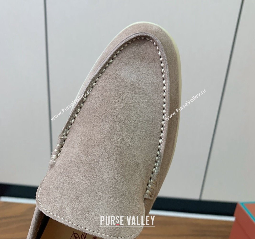 Loro Piana Suede Flat Loafers Camel 2024 081202 (MD-240812075)