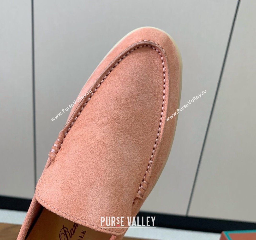 Loro Piana Suede Flat Loafers P71Pink 2024 081202 (MD-240812081)