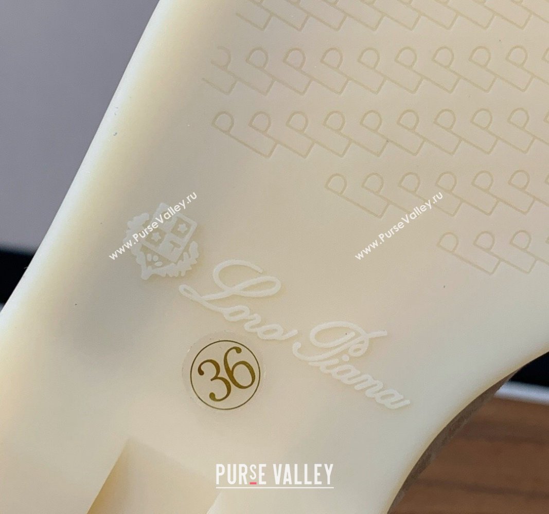 Loro Piana Suede Flat Loafers with Charm Khaki 2024 0812 (MD-240812097)