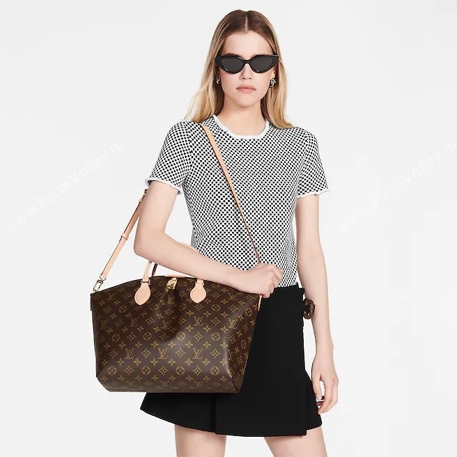 Louis Vuitton Boétie MM Zipped Tote Bag M45987 Monogram Canvas/Nude 2022 (KI-22031507)