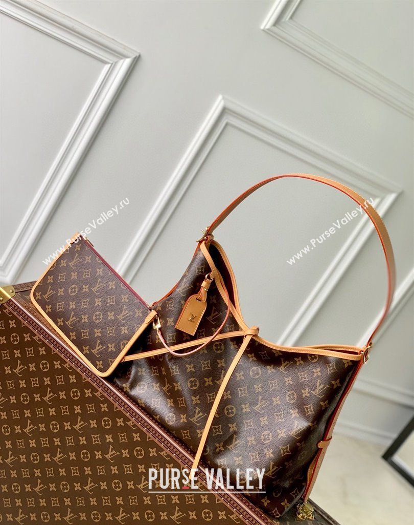 Louis Vuitton Carryall MM Hobo Bag M46197 Monogram Canvas/Nude 2025 (KI-250211061)