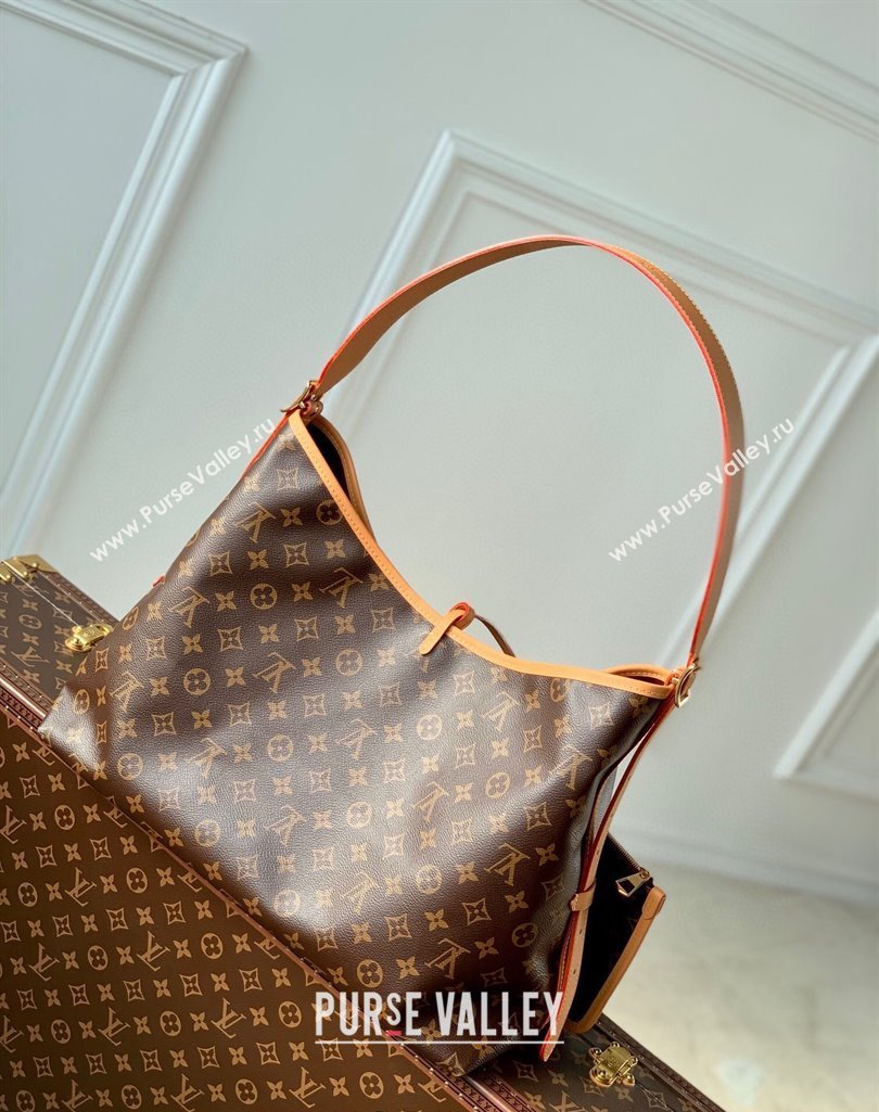 Louis Vuitton Carryall MM Hobo Bag M46197 Monogram Canvas/Nude 2025 (KI-250211061)
