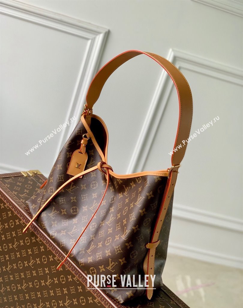 Louis Vuitton Carryall MM Hobo Bag M46197 Monogram Canvas/Nude 2025 (KI-250211061)