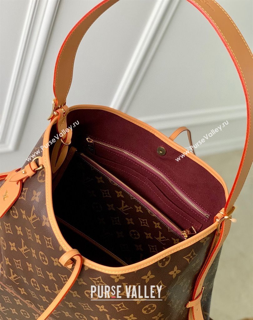 Louis Vuitton Carryall MM Hobo Bag M46197 Monogram Canvas/Nude 2025 (KI-250211061)