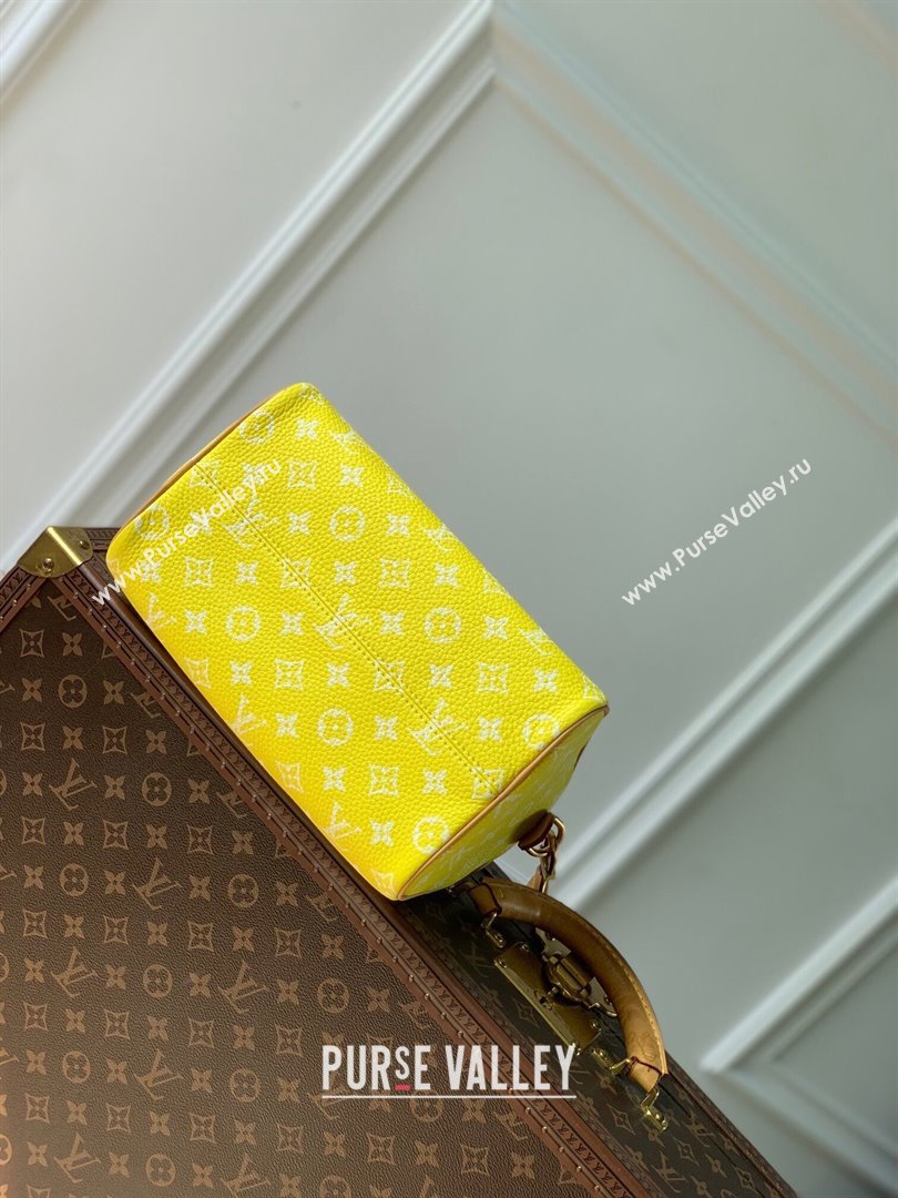 Louis Vuitton Speedy P9 Bandouliere 25 Bag in Soft Calfskin M24429 Neon Yellow 2024 Runway (KI-240716103)