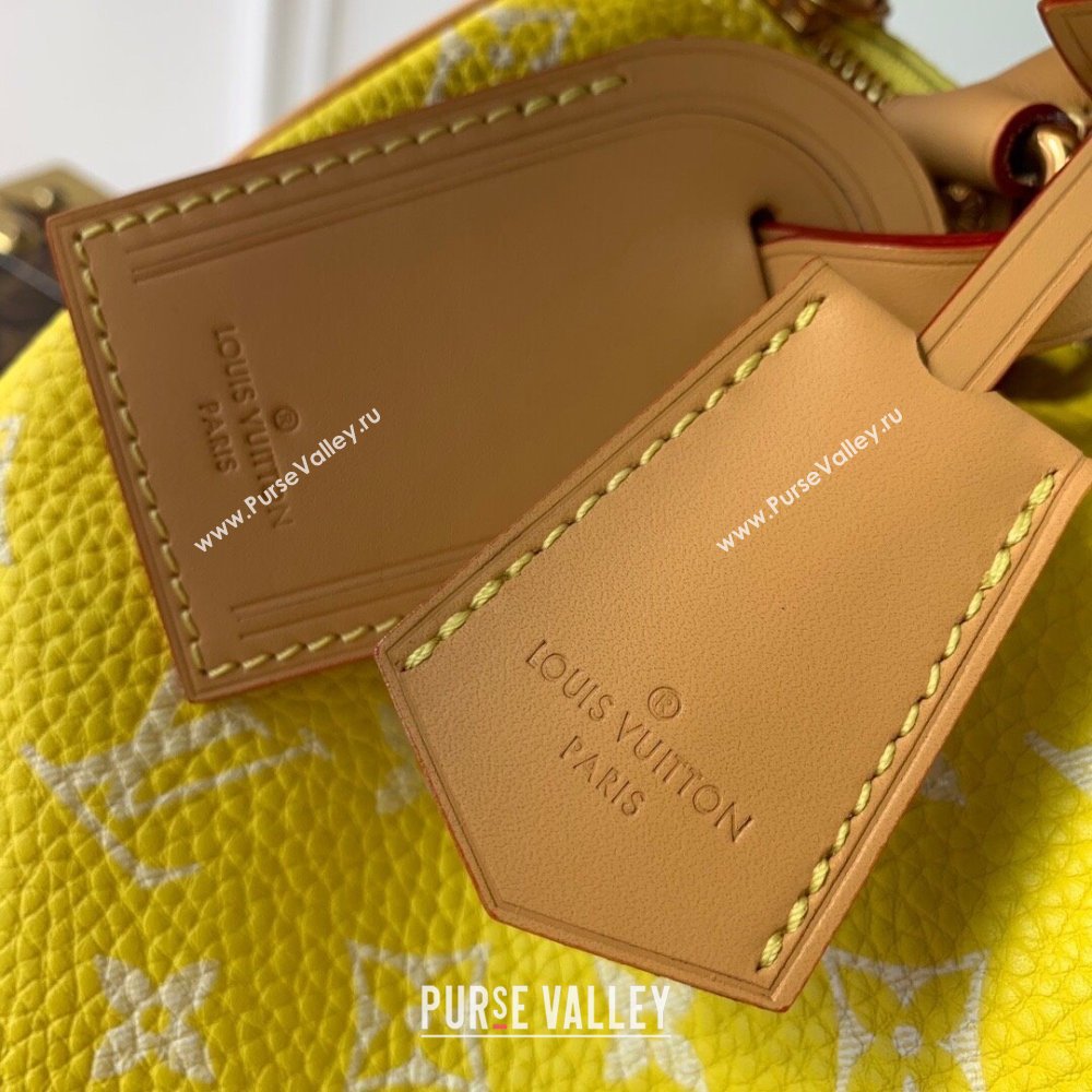 Louis Vuitton Speedy P9 Bandouliere 25 Bag in Soft Calfskin M24429 Neon Yellow 2024 Runway (KI-240716103)