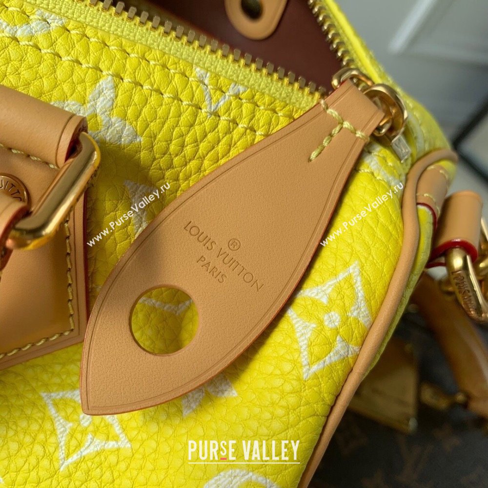 Louis Vuitton Speedy P9 Bandouliere 25 Bag in Soft Calfskin M24429 Neon Yellow 2024 Runway (KI-240716103)