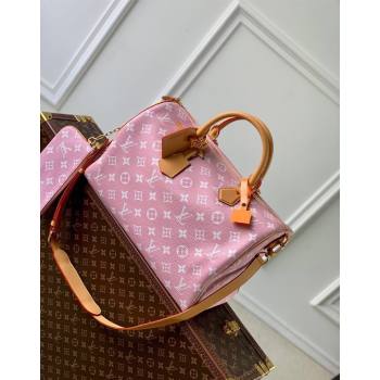 Louis Vuitton RUNWAY Speedy P9 Bandouliere 40 Bag in Soft Calfskin M24417 Light Pink 2024 (KI-240716105)