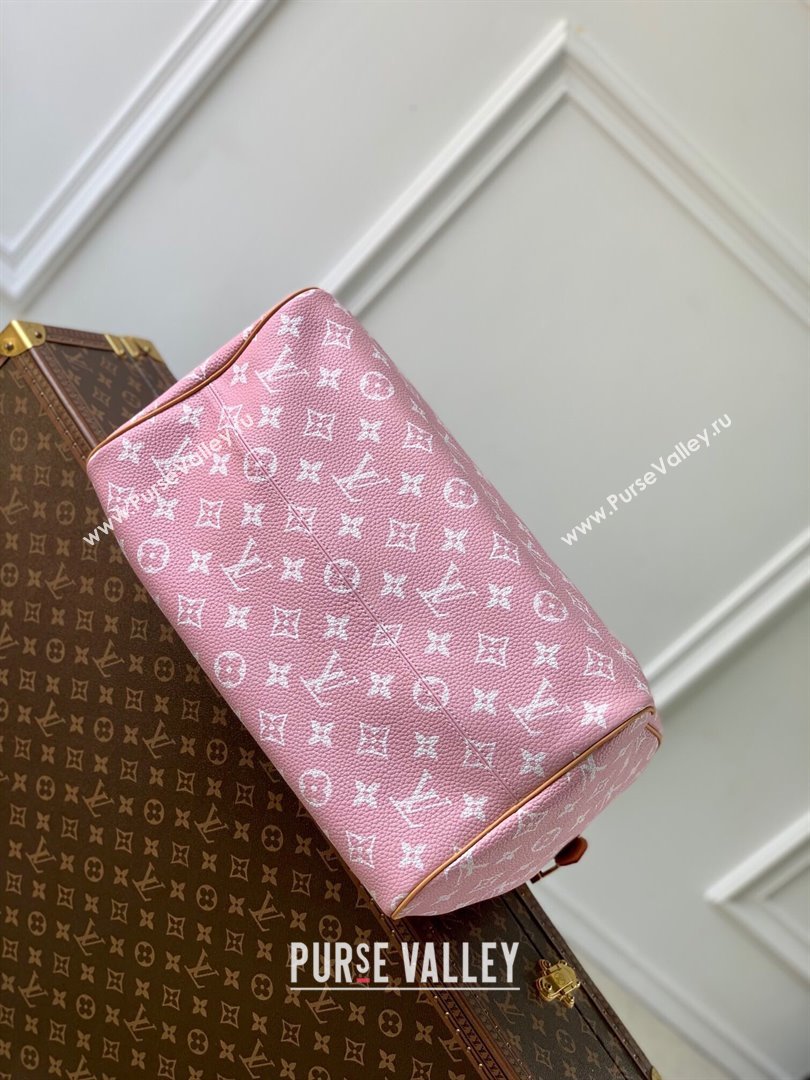 Louis Vuitton RUNWAY Speedy P9 Bandouliere 40 Bag in Soft Calfskin M24417 Light Pink 2024 (KI-240716105)