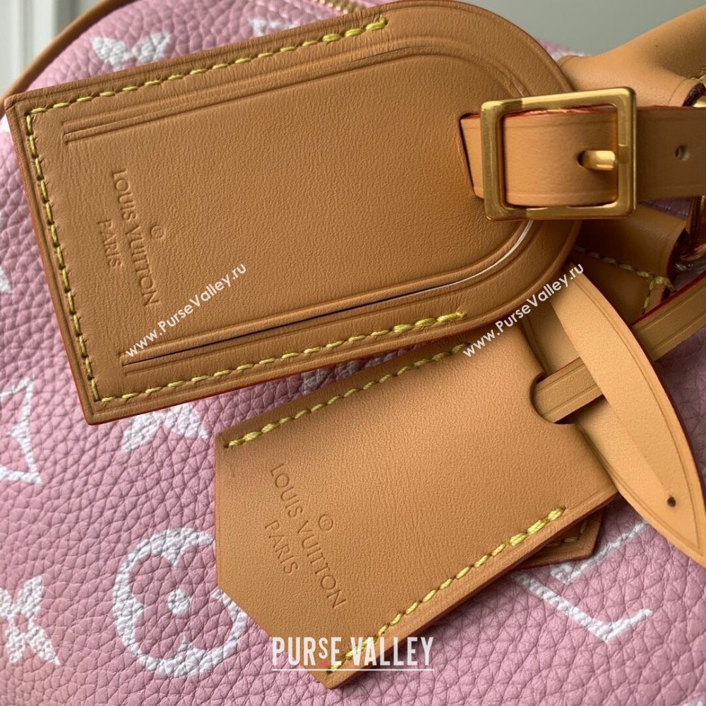 Louis Vuitton RUNWAY Speedy P9 Bandouliere 40 Bag in Soft Calfskin M24417 Light Pink 2024 (KI-240716105)