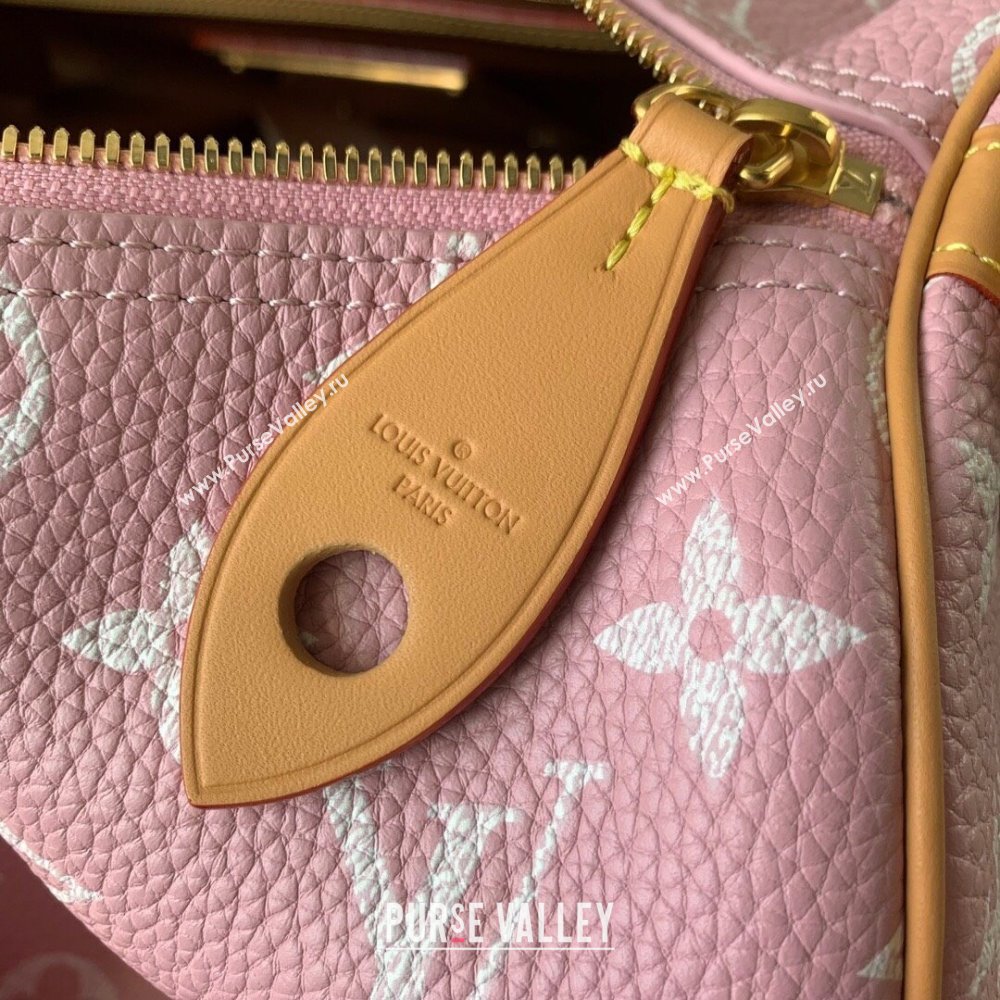 Louis Vuitton RUNWAY Speedy P9 Bandouliere 40 Bag in Soft Calfskin M24417 Light Pink 2024 (KI-240716105)