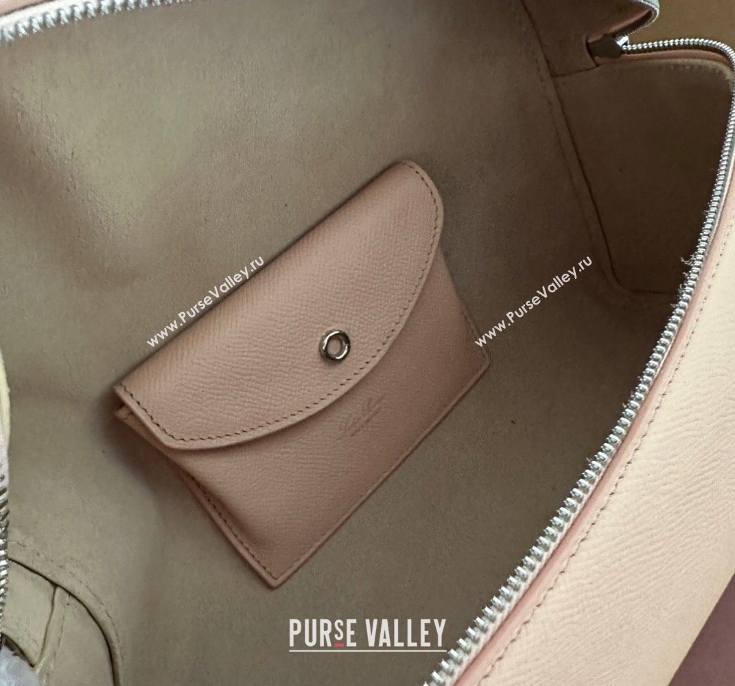 Loro Piana Extra Pocket Pouch L27 in Palm-Grained Calfskin Nude Pink 2024 (TZ-240717140)