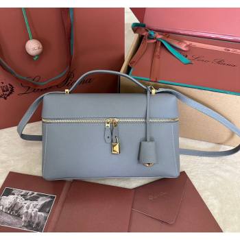 Loro Piana Extra Pocket Pouch L27 in Palm-Grained Calfskin Pearly Grey 2024 (TZ-240717141)
