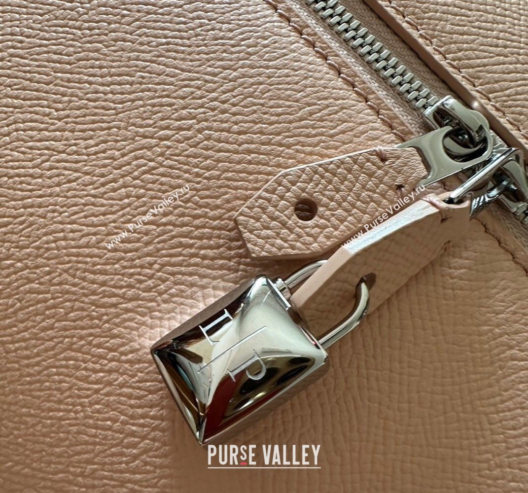 Loro Piana Extra Pocket Pouch L27 in Palm-Grained Calfskin Nude Pink 2024 (TZ-240717140)