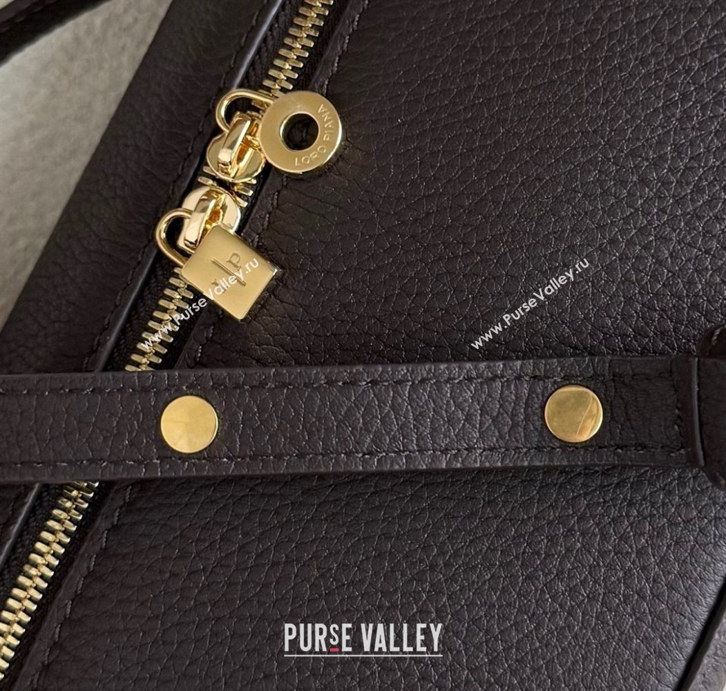 Loro Piana LP Extra Pocket Pouch L19 in Grained Calfskin Coffee 2025 (YY-250625048)