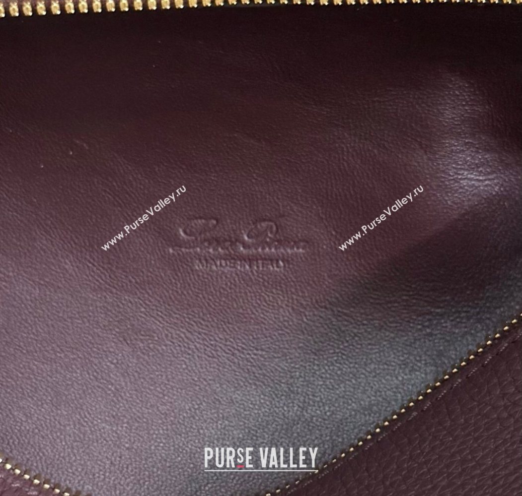 Loro Piana LP Extra Pocket Pouch L19 in Grained Calfskin Ormosia 2025 (YY-250625055)