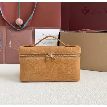 Loro Piana LP Extra Pocket Pouch L19 in Suede Fashion Brown 2025 (YY-250625063)