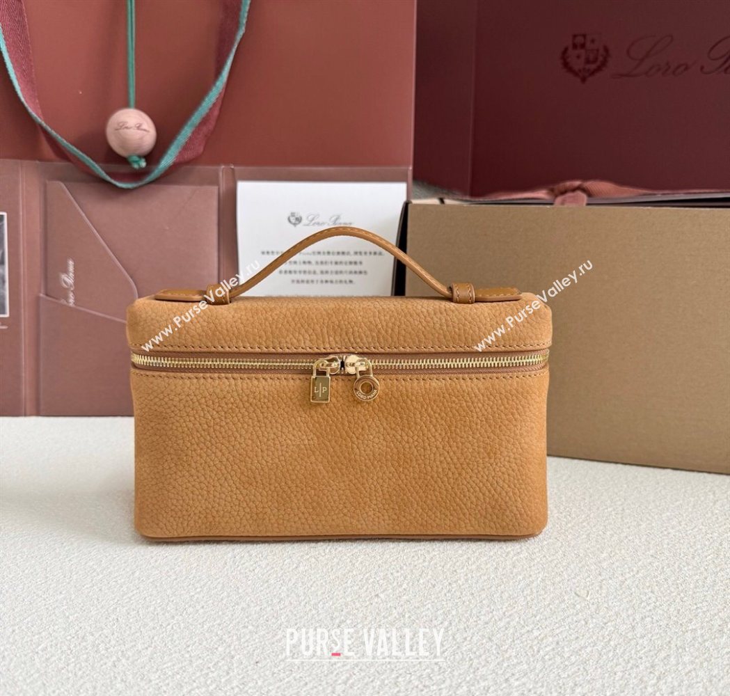 Loro Piana LP Extra Pocket Pouch L19 in Suede Fashion Brown 2025 (YY-250625063)