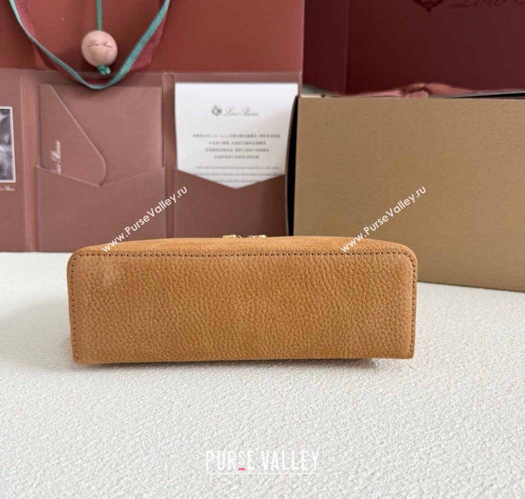Loro Piana LP Extra Pocket Pouch L19 in Suede Fashion Brown 2025 (YY-250625063)