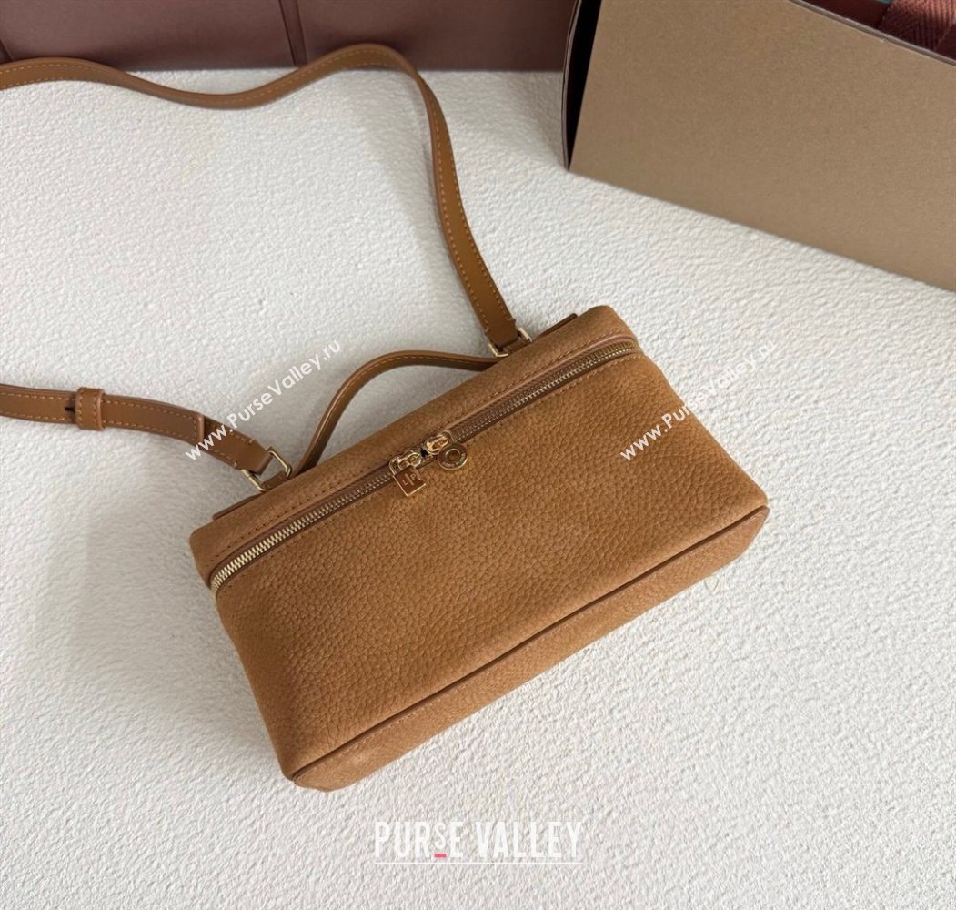 Loro Piana LP Extra Pocket Pouch L19 in Suede Fashion Brown 2025 (YY-250625063)
