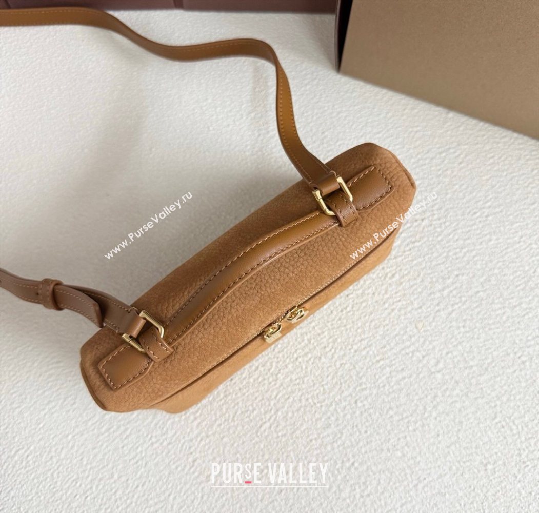 Loro Piana LP Extra Pocket Pouch L19 in Suede Fashion Brown 2025 (YY-250625063)