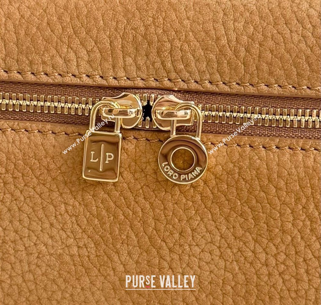 Loro Piana LP Extra Pocket Pouch L19 in Suede Fashion Brown 2025 (YY-250625063)