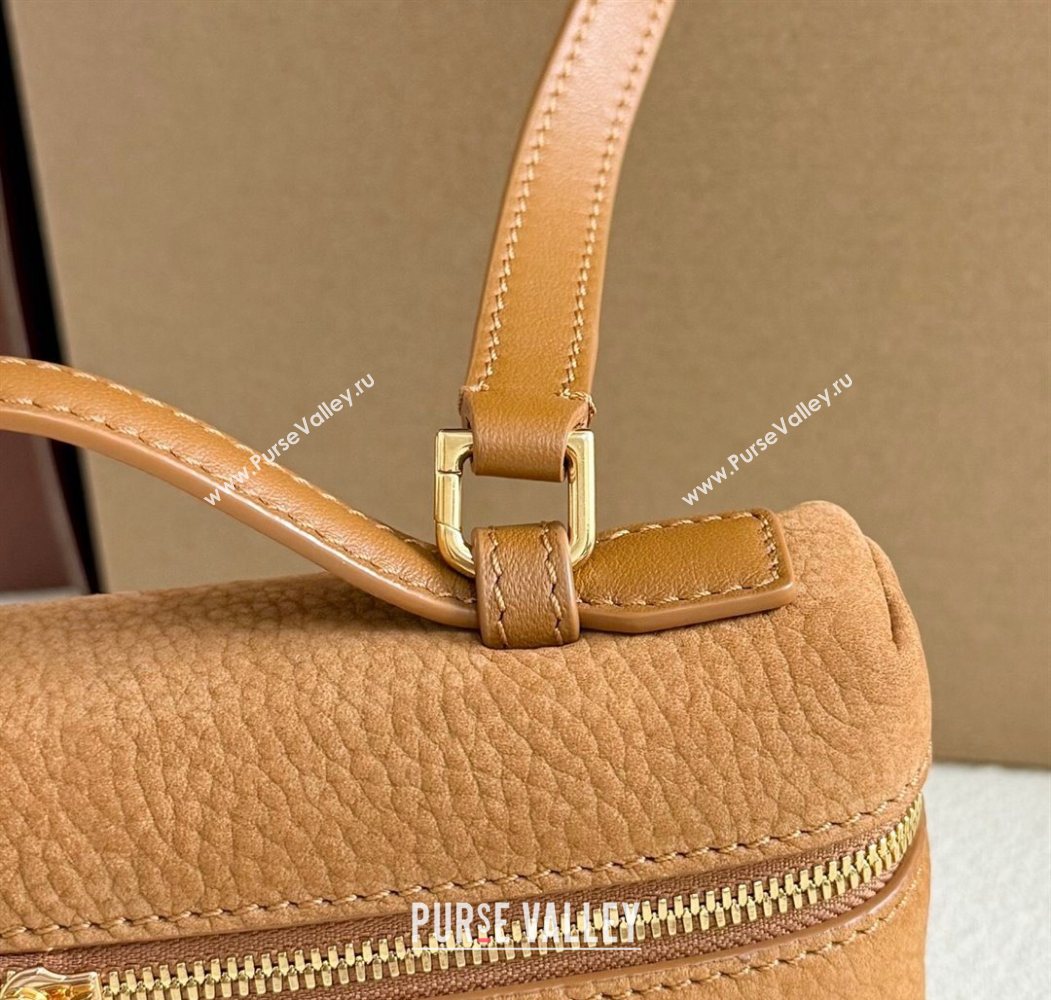 Loro Piana LP Extra Pocket Pouch L19 in Suede Fashion Brown 2025 (YY-250625063)