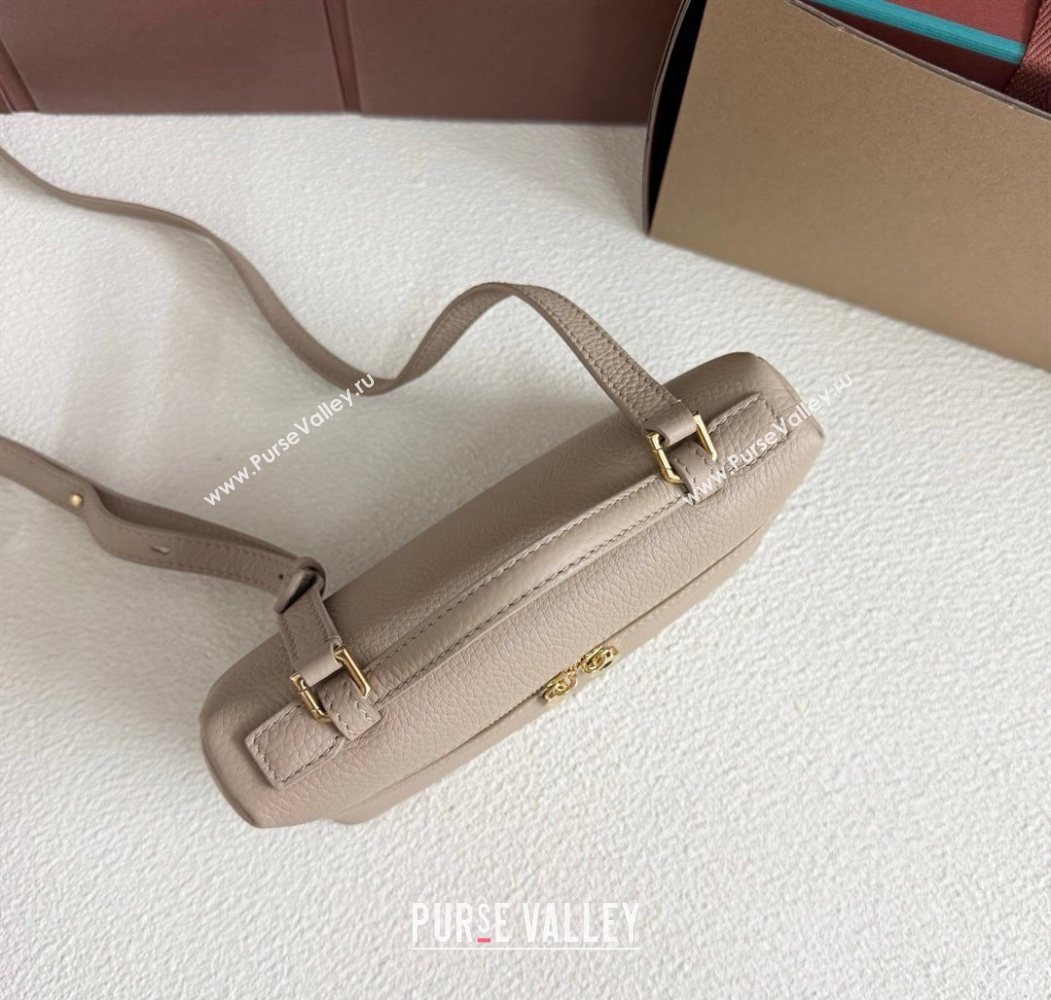 Loro Piana LP Extra Pocket Pouch L19 in Grained Calfskin Beige/Gold 2025 (YY-250625064)