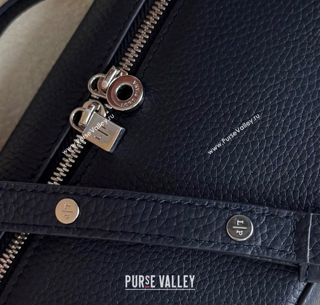 Loro Piana LP Extra Pocket Pouch L19 in Grained Calfskin Midnight Blue 2025 (YY-250625070)