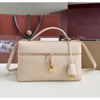 Loro Piana LP Extra Pocket Pouch L27 in Grained Calfskin Cream Honey 2025 (YY-250625072)