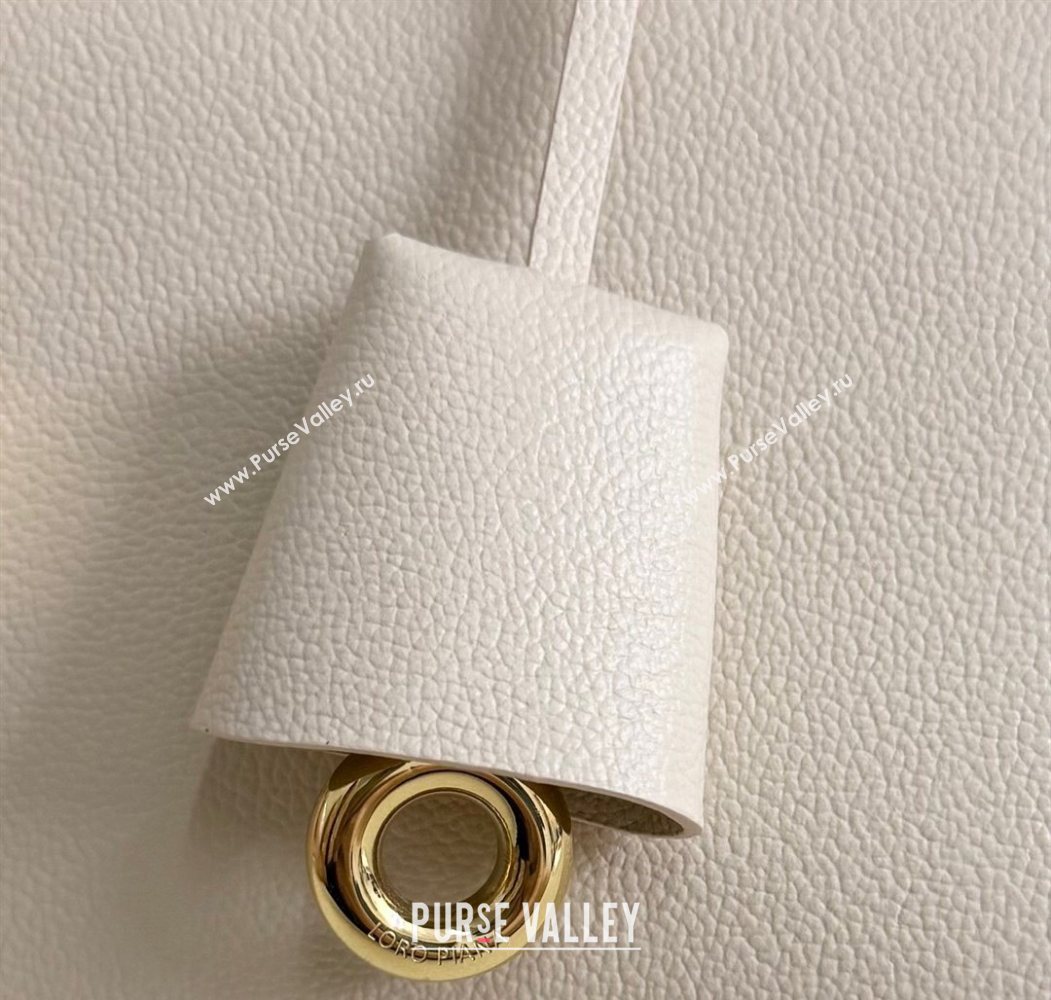 Loro Piana LP Extra Pocket Pouch L27 in Grained Calfskin Cream Honey 2025 (YY-250625072)
