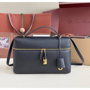 Loro Piana LP Extra Pocket Pouch L27 in Waved Calfskin Blue 2025 (YY-250625076)