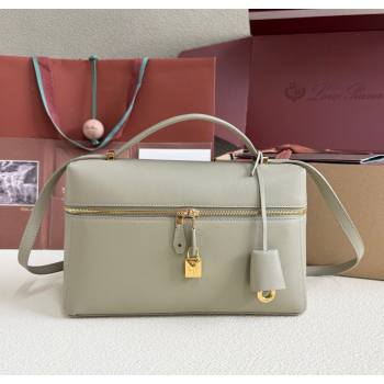 Loro Piana LP Extra Pocket Pouch L27 in Grained Calfskin Dry Artemisia 2025 (YY-250625077)
