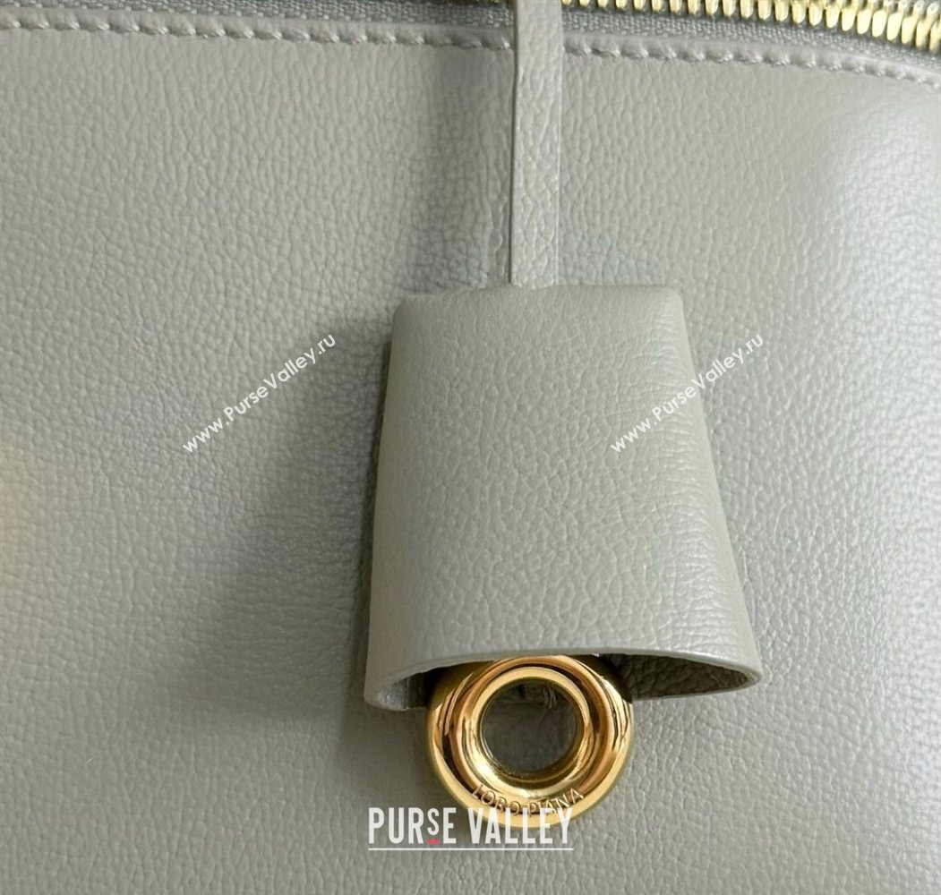 Loro Piana LP Extra Pocket Pouch L27 in Grained Calfskin Dry Artemisia 2025 (YY-250625077)