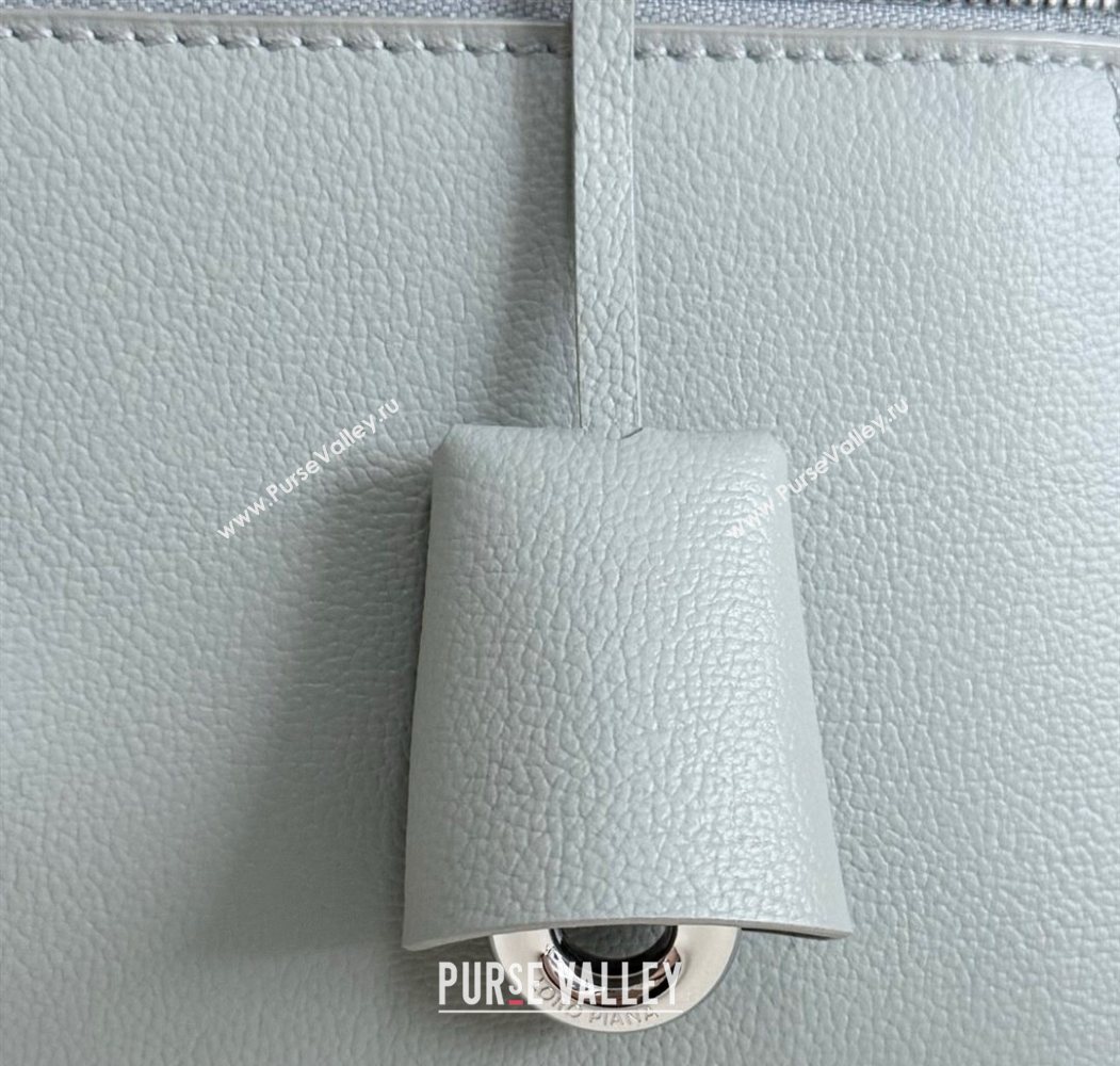 Loro Piana LP Extra Pocket Pouch L27 in Palm-Grained Calfskin Eucalyptus 2025 (YY-250625079)