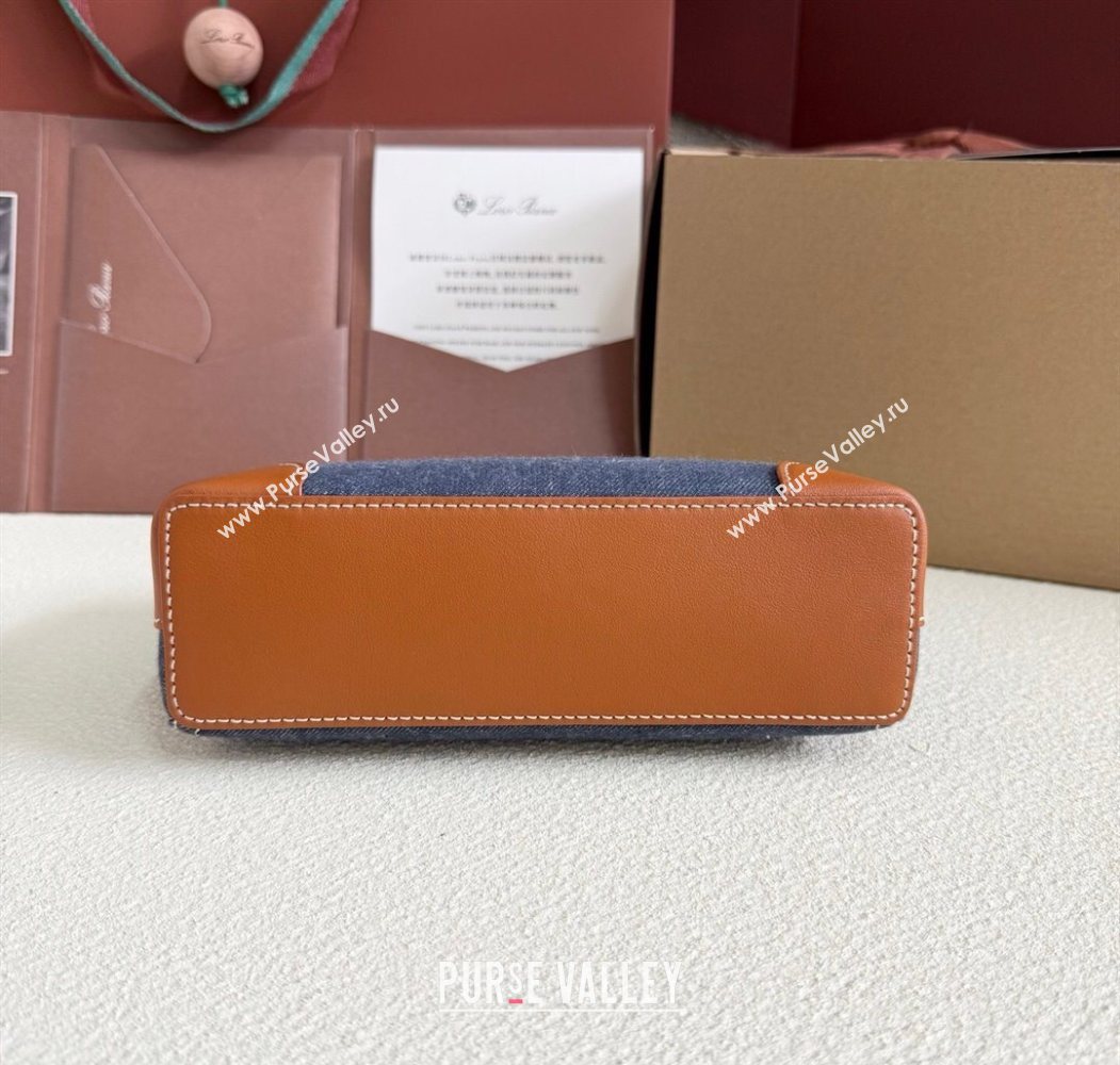 Loro Piana LP Extra Pocket Pouch L19 in Blue Denim 2025 (YY-250625047)