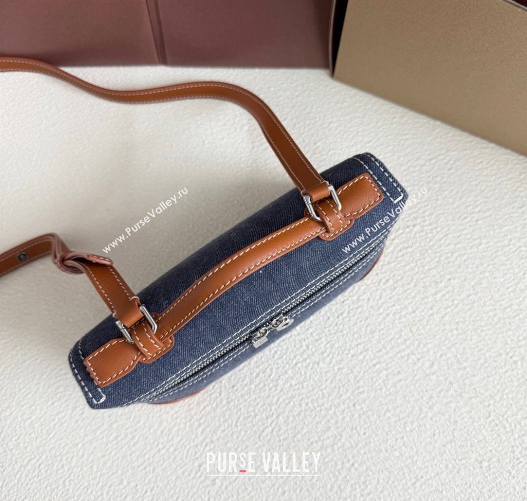 Loro Piana LP Extra Pocket Pouch L19 in Blue Denim 2025 (YY-250625047)