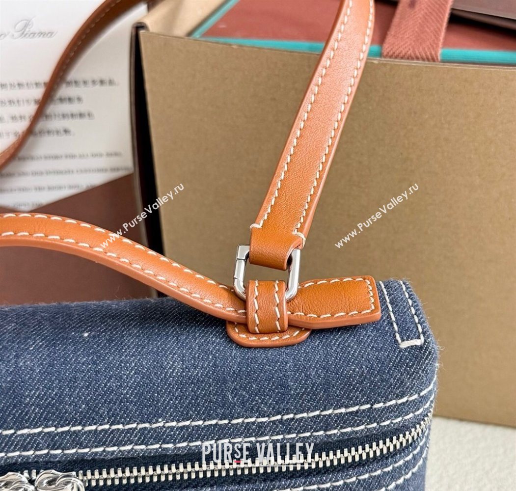 Loro Piana LP Extra Pocket Pouch L19 in Blue Denim 2025 (YY-250625047)