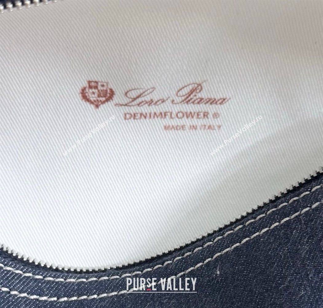 Loro Piana LP Extra Pocket Pouch L19 in Blue Denim 2025 (YY-250625047)