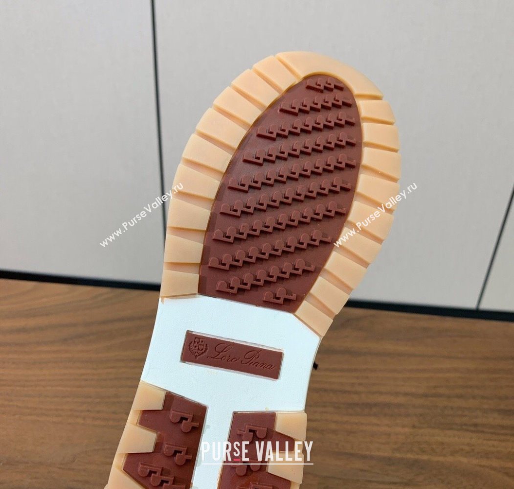 Loro Piana 360 LP Lady Flexy Walk Sneakers in Knit and Suede Black 2025 (HH-250708002)