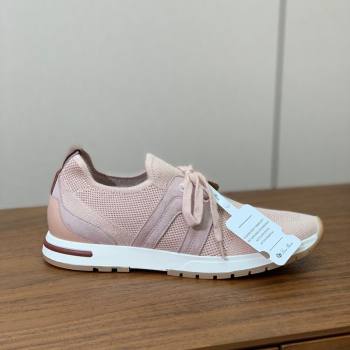 Loro Piana 360 LP Lady Flexy Walk Sneakers in Knit and Suede New Pink 2025 (HH-250708005)