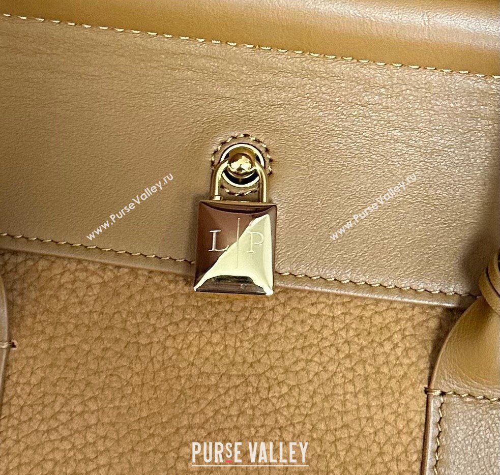 Loro Piana Loom Top Handle bag L25 in Nubuck and Calfskin Leather Brown 2025 0925 (XLU-250925072)